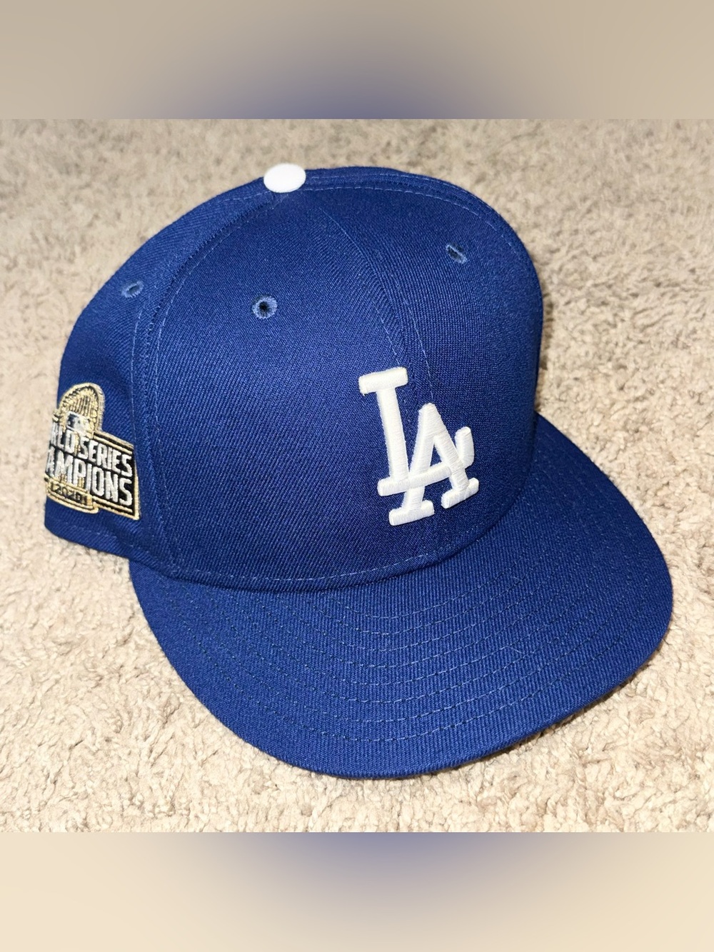 2020 MLB World Series Los Angeles Dodgers New Era On Field Fitted Hat 7 3/8